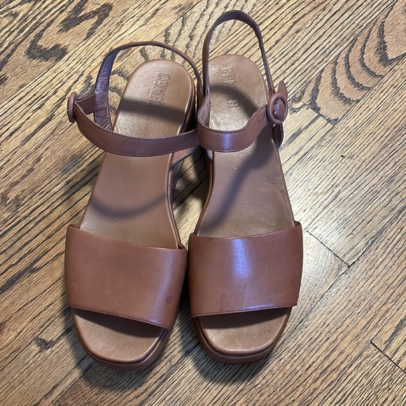 Camper Misia Heeled Sandal Brown - Picture 2 of 9
